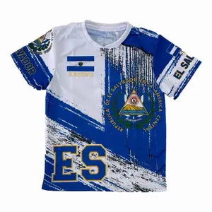 El Salvador Jersey Blue Color with Blue Accents and 503 ES Logo for Sports Fans