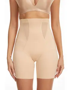 CHECHURY Shapewear for Women High Waisted Shapewear Tummy Control Shorts Thigh Slimmer Underwear for Women Seamless Shorts Body Shaper Plus Sizes