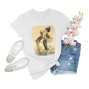 T-Shirt Unisex Vegeta And Bulma Love Story Bulma Love Vegetta Women Gift For Men Family Short Friend Tee Novelty Girl