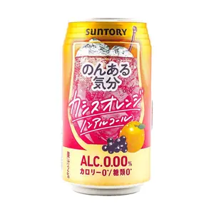 Suntory Non-Alcoholic Cocktail Drink - Orange Cassis Flavor, 350ml Can - Refreshing Japanese Beverage