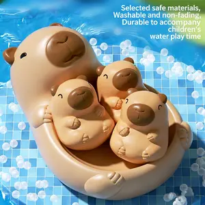 Floating Animal Capybara Toy, Sealed Float Play Water Pig Toy, Baby Bathing Shower Set, Infant Bathtub Fun Accessories