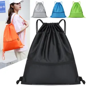Large capacity bundle bag backpack drawstring backpack sports fitness training bag schoolbag Tote