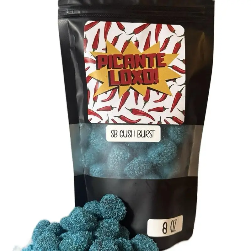 sour blue gush burst | picanteloxo | Candy | Snack Sweet Fruity 8oz Bonbon Berry