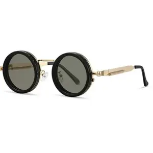 UV400 Rounded Polarized Glasses, 9 Gears Round Polarized Adjustable Dimming Beach Shady RaysFrames Sunglasses With ND Filter Lenses Anti-Glare Gifts For Chrismas Fashionable Modern Trendy Sunglasses，unisex