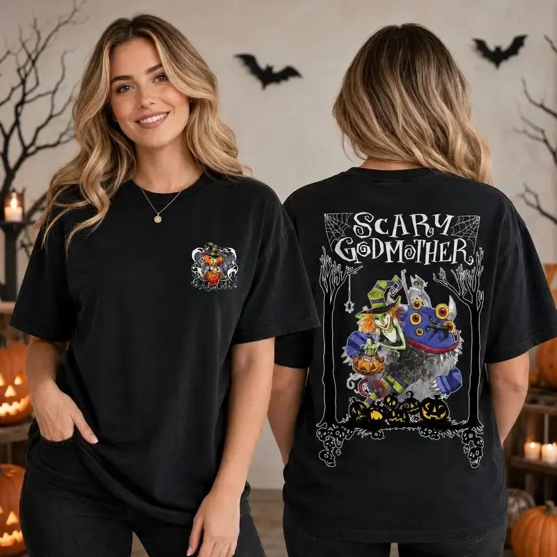 Scary Godmother Shirt, Old Movie Halloween Shirt, Movie Halloween Tshirt, Halloween Styles, Horror Tee