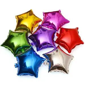 40Pcs/bag 18 Inch Five-pointed Star Aluminum Foil Balloons for Wedding Party Birthday Scene Decoration Helium Balloons