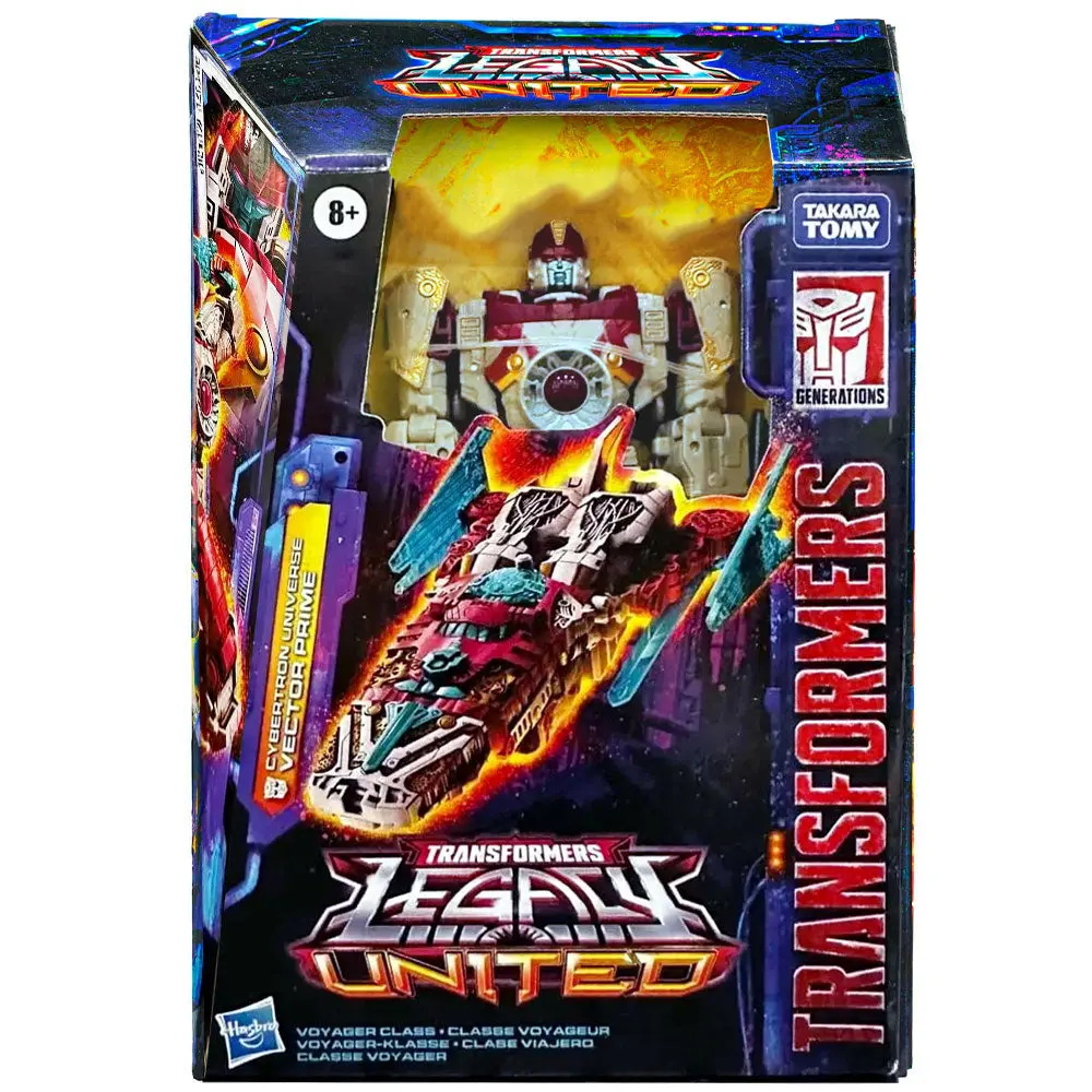Transformers Legacy United Cybertron Universe Vector Prime Voyager Action Figure - Sealed Box New Rendition Mechanical Robot Model Figure for Home Decor Collectibles (Home Supplies, Statues & Figurines)