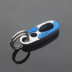 Taff Men's Solid Zinc Alloy Pastoral Keychain 6.8cm Long Waist-Hanging Fashion Accessory in Black Blue Orange Purple Green Gray Model Nos 3746 3755 3752