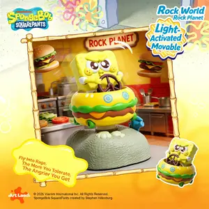 SpongeBob SquarePants Light Up Ornament Series Official Licensed Cartoon Figures With Glowing Effects Exquisite Desktop Decorations And Nice Collectible Gifts For Fans And Kids