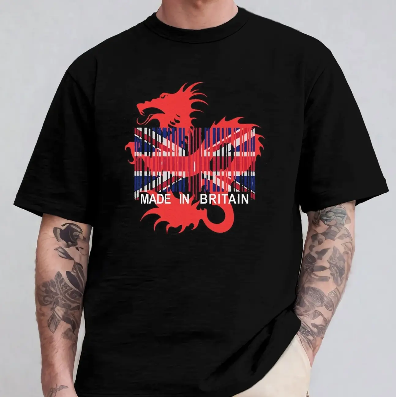 Dean Blunt Zushi Britain Flag Dragon Graphic Tee Underground Rap Merch Shirt