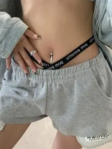 Trendy Belly Button Ring for Women, Sexy Navel Piercing Jewelry, Stylish Body Jewelry for Fashionable