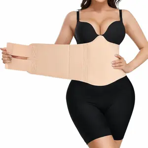 HAGIG 360 Lipo Foam Ab Board Post Surgery Liposuction Abdominal Compression Boards Belly Wrap Lipo Recovery Waist Cincher  (43in 110cm)