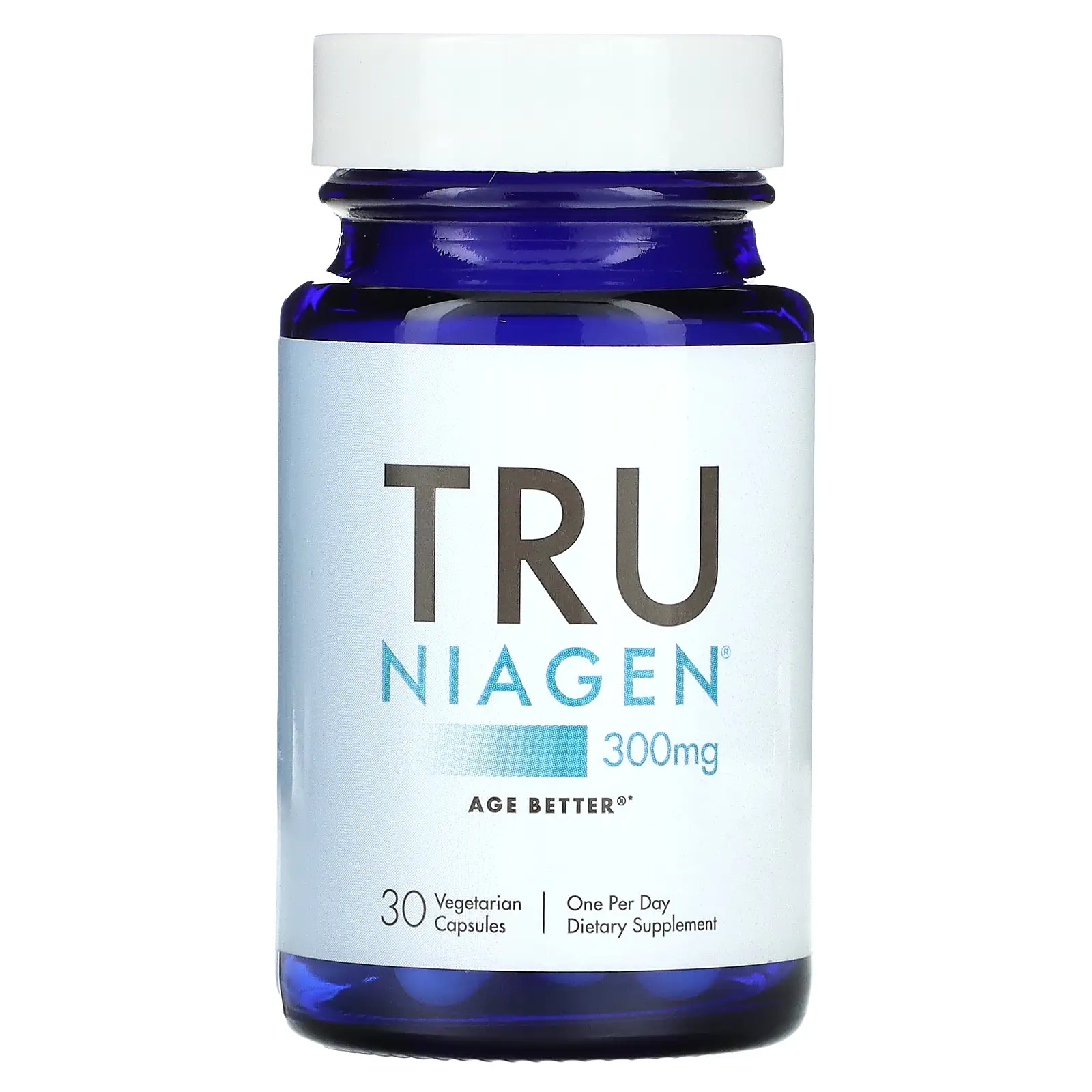 Tru Niagen Nicotinamide Riboside Chloride, 300 mg, 30 Vegetarian Capsules