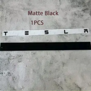 Tesla Rear Emblem Wording - 1PCS, Black & Matte Finish, Clear Design for Easy Identification
