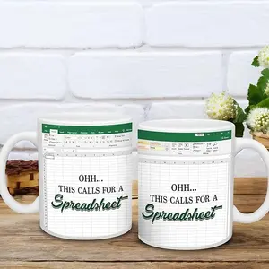 [sale up to 30%] + [ Free ship ] Accountant Gifts for Women, Men, Boss, Gifts for Accountant Mug, Spreadsheet Mug, Spreadsheet Gift For Accounting Boss Coworker Finance Banker Christmas Birthday Coffee Cup