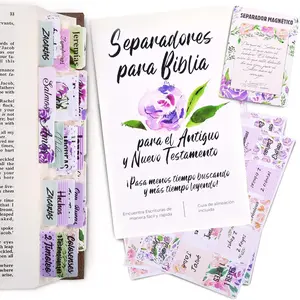 Spanish  Tabs for Journaling  - 90 count  Dividers Tabs for  Chapters -  Study Supplies -  Accessories as  Journaling Supplies -