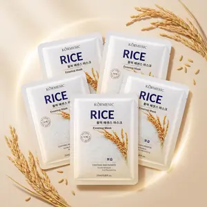Niacinamide & Natural Rice Extract Rice Essence Face Mask - Unisex Moisturizer Face Masks for Hydrate, Radiant Skin, Gentle Hydrating & Brightening Skincare for All Skin Types, 25ml/0.85fl.oz