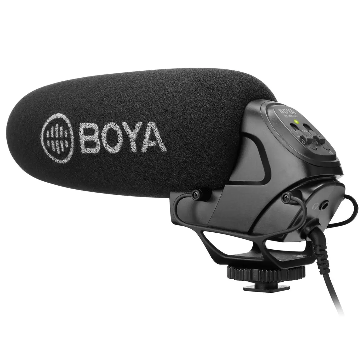 BOYA BY-BM3031 On-Camera Supercardioid Condenser Shotgun Microphone - Durable Audio Recording Device with Lower Noise, Higher Sensitivity, Mount