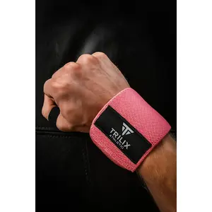 Trilix Premium Wrist Wrap - Breathable Material for Enhanced Stability and Improved Grip in Deadlifts Rows and Presses