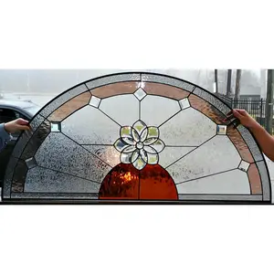 Stained Glass Panel - P-93 -  Beveled Flower