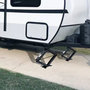 Garvee Heavy Duty RV Scissor Jack 7500 lbs Capacity, Adjustable 4"-30" Height Stabilizer with Crank Handle – Powder-Coated Steel Construction – Leveling Jack for Camper, Travel Trailer, RV