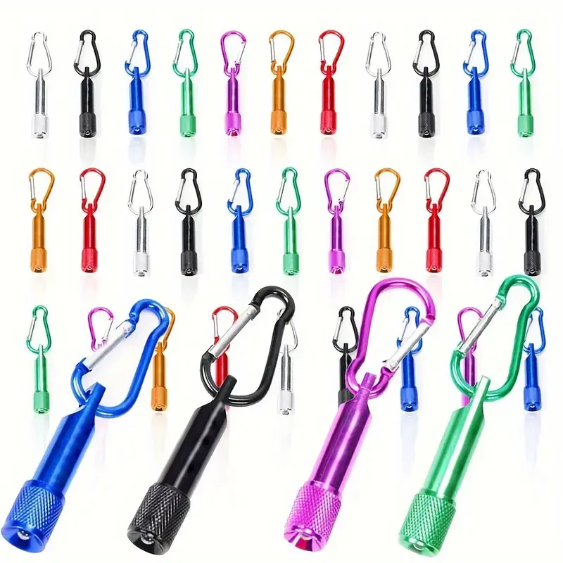 7 Pcs Mini LED Keychain Flashlight, Portable Multifunctional, Flashlight Key Chain for Outdoor Camping Hiking Equipment and Emergency Lighting