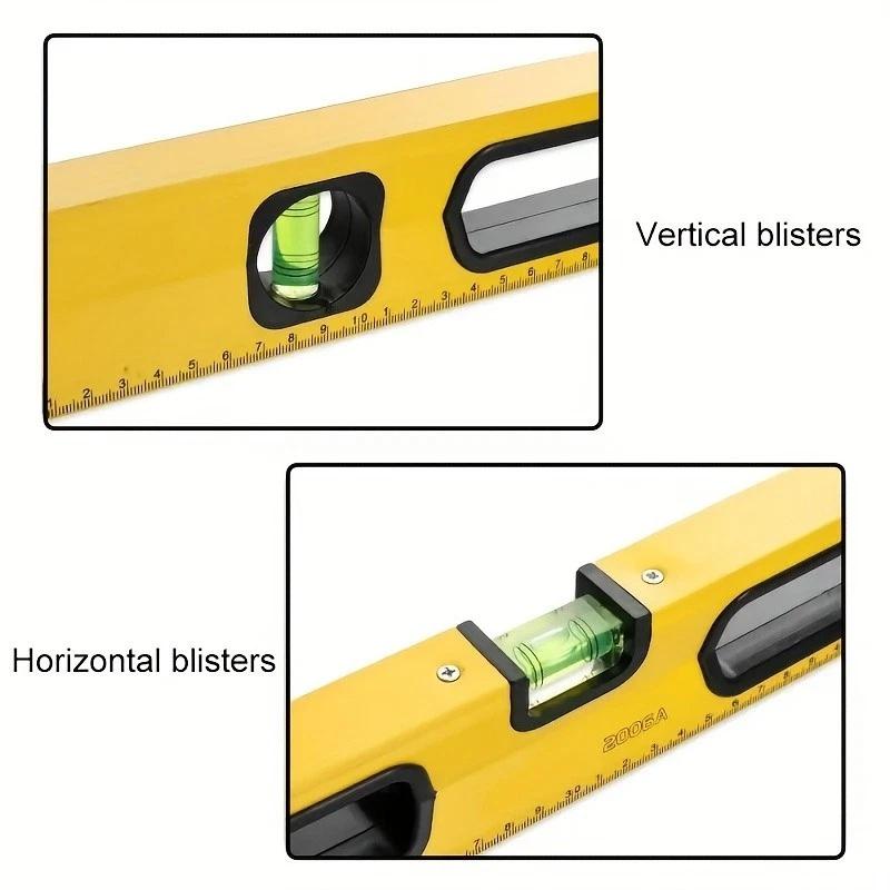 Level Measuring Tool – for Checking Horizontal and Vertical Alignment on Walls, Floors and Objects