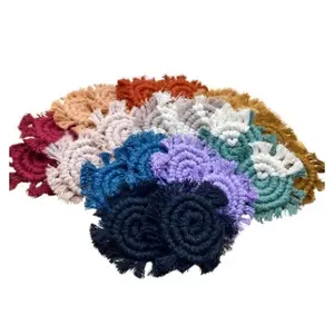 Macrame Car Coasters / Boho Car Coasters (set of 2) Car Accessories