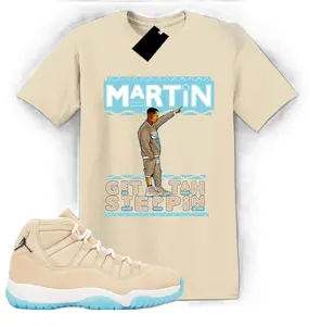 Natural Color T-Shirt To Match AJ 11 H-Town Sneaker, AJ 11 H-Town Shirt, Casual Everyday Wear, Gildan 5000, All Seasons