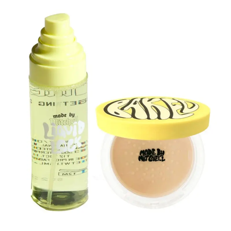 Baked Loose Powder & Setting Spray Bundle, 2 Counts/set Long-lasting Makeup Set, Perfect for All Skin Types, Face Makeup Sets Baked Loose Powder & Setting Spray Bundle, 2 Counts/set Long-lasting Makeup Set, Perfect for All Skin Types, Face Makeup Sets