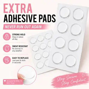 Ran Out of Stickers? Extra Adhesive Pads for Stick-On Belly Rings