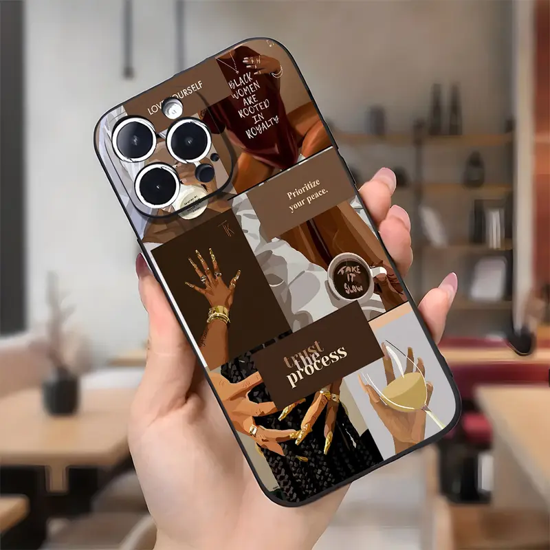 Chic Customized Protective Soft Silicone Cellphone Case & Casing for iPhone 17,16 Pro Max,15 Plus,14,13,12,11,Air,XR,XS - Shockproof, Full Camera Protection, Durable, Slim, Gentle-in-Hand Mobile Phone Accessory