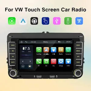 2026 New Bileeko 2din Car Multimedia Player, 7 Inch Touch Screen, Compatible with Volkswagen Skoda Golf Passat Polo Jetta, Supports GPS WiFi Carplay