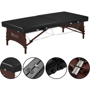 Master Massage Canoga Low Height Super Wide Wider Large Size Portable Massage Table, Yoga Exercise Bed, Thai Massage, Rehab Training Station Hub for Rehabilitation