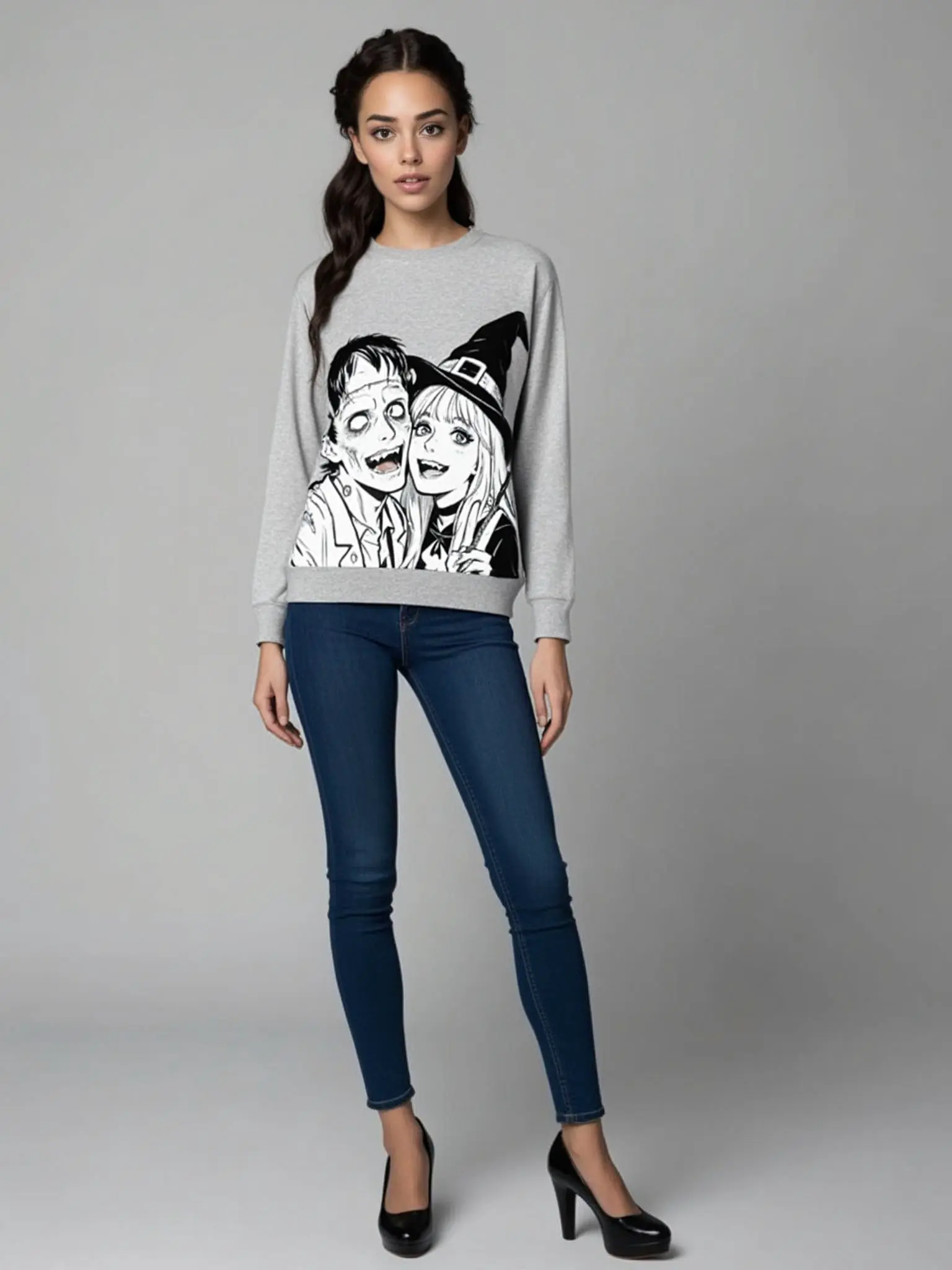 Couples' Halloween Print Shirt (Unisex)