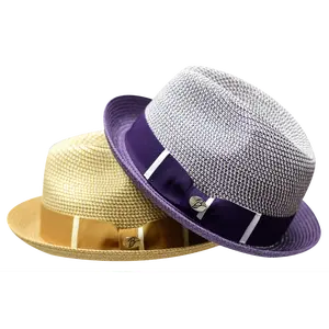 Bently Headwear Gino Collection Stingy Brim Fedora Hat with 2" Snap Brim Semi-Crushable Construction & Tweed Crown Design for Everyday Wear