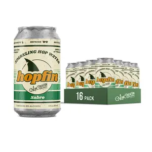 Hopfin Sparkling Hopwater (Sabro Hops) (16-Pack)