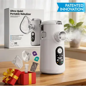 Mayluck Swirler Portable Nebulizer Ultra-Quiet Mesh Technology with LED Interface Auto-Cleaning Handheld for Adults Kids at Home/Travel Daily Lightweight