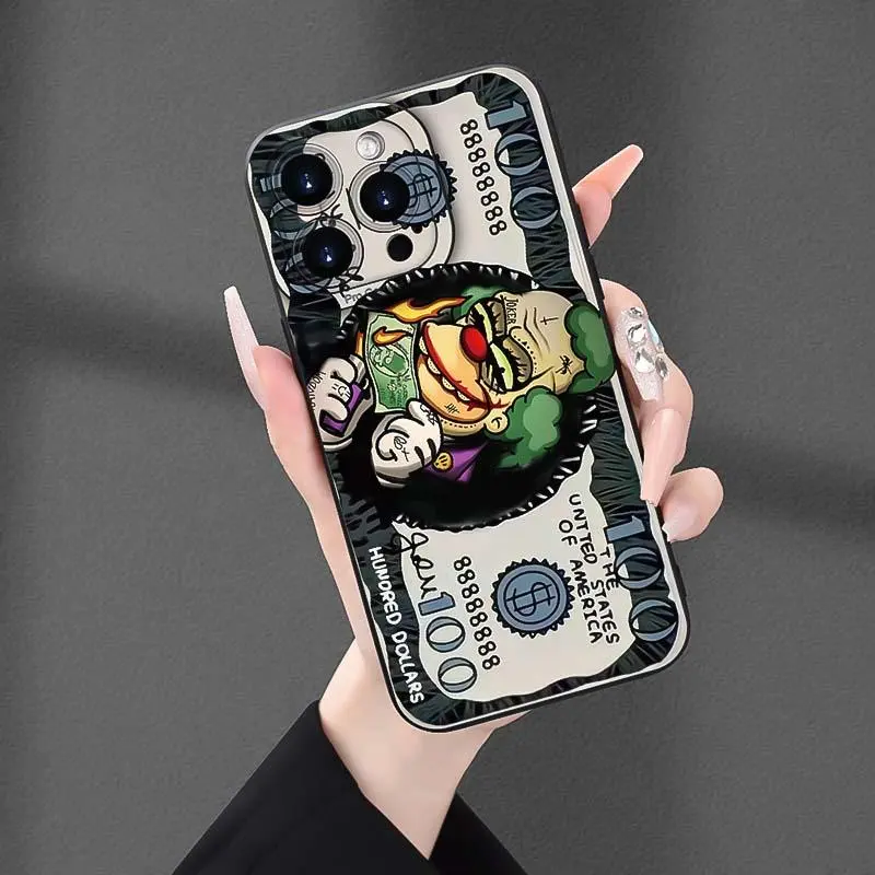 Creative Money Pattern Smartphone Case - Lightweight Shockproof Protection Casing, Anti-Drop Mobile Phone Accessories for iPhone, Handheld