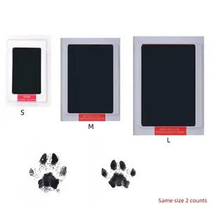 Pet Footprint Ink Pad Non-Contact Pet Memorial Supplies Dog Cat Accessories Small Cats Paw Print Keepsake Gift for Pets Owners