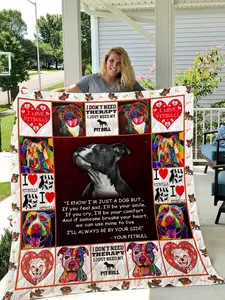 Pitbull I’ll Always Be By Your Side Fleece Blankets & Quilt Blankets - The Perfect Warm Gift for Everyone - Bring Comfort and Joy to Your Loved Ones - A Thoughtful Present for Friends, Family, and Partners