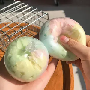 Crunchy Grape Squishy Toy Stress Relief Squeeze Toy Green Grape Crispy Texture Fidget Toy For Anxiety Adults Gift