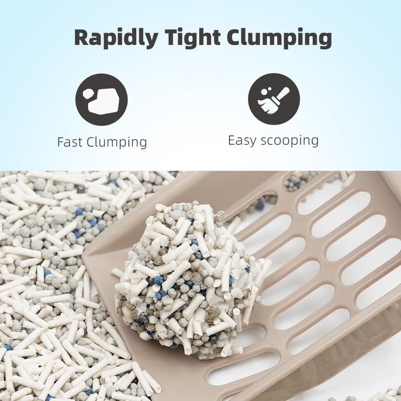ZuttoNyan 4-in-1 Tofu Mixed Cat Litter,Odor Control,Fast Clumping,Dust Free,Low Tracking,Flushable