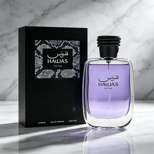 Rasasi Hawas for Him 3.4oz EDP Spray for Men Rich Woody Aroma Cinnamon Bergamot Pineapple Accord All Day Wear Premium Masculine Cologne Birthday Anniversary Gift