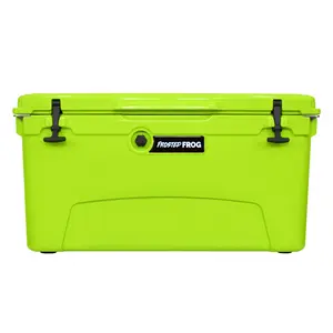 Frosted Frog 75 QT Rotomolded Cooler - Original Green Cooler, 75 Quart