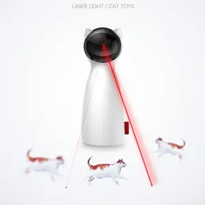 Smart Automatic Cat Laser Toy | Rotating LED Exercise & Training Fun
