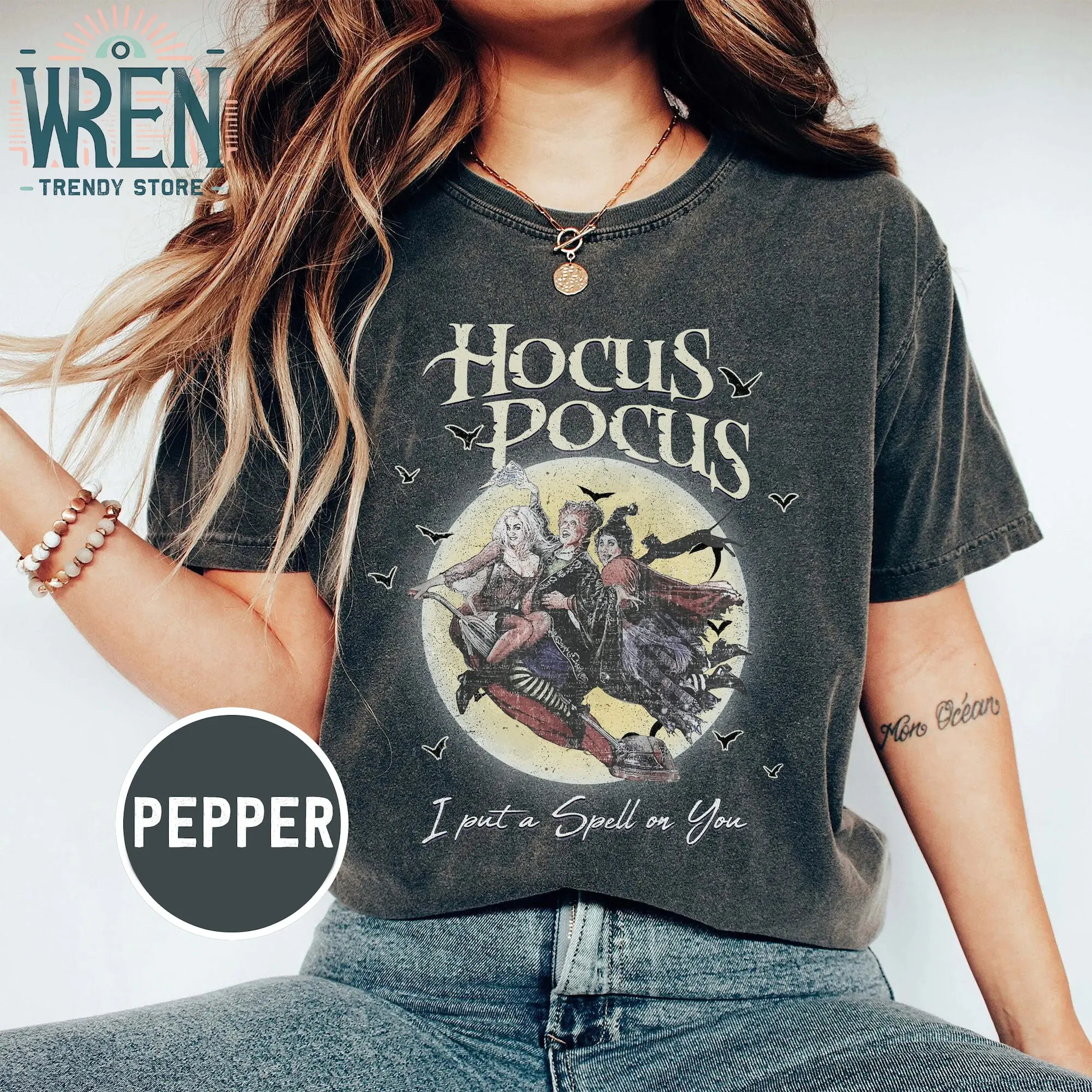 Comfort Colors Retro Hocus Pocus Shirt, Hocus Pocus Shirt, Sanderson Sisters Shirt, Halloween Shirt, Halloween Shirt, Halloween Party