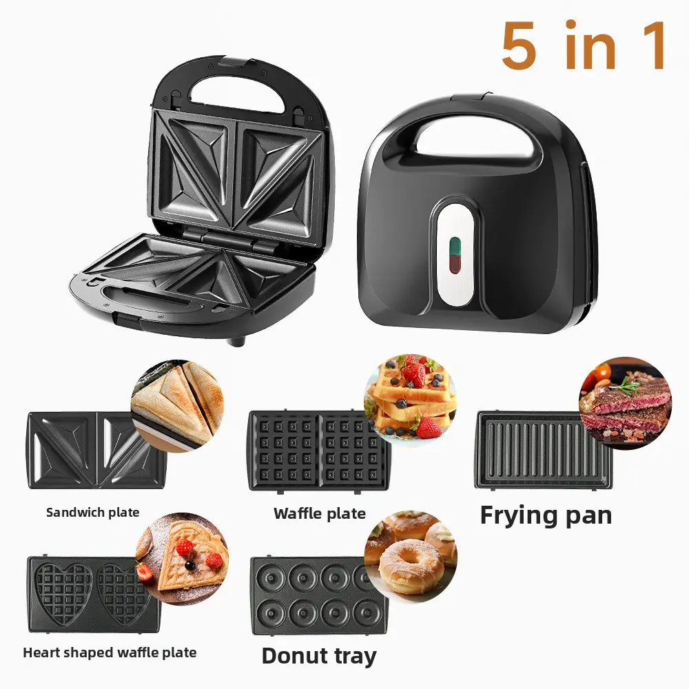 5-in-1 Sandwich Maker Breakfast Machine