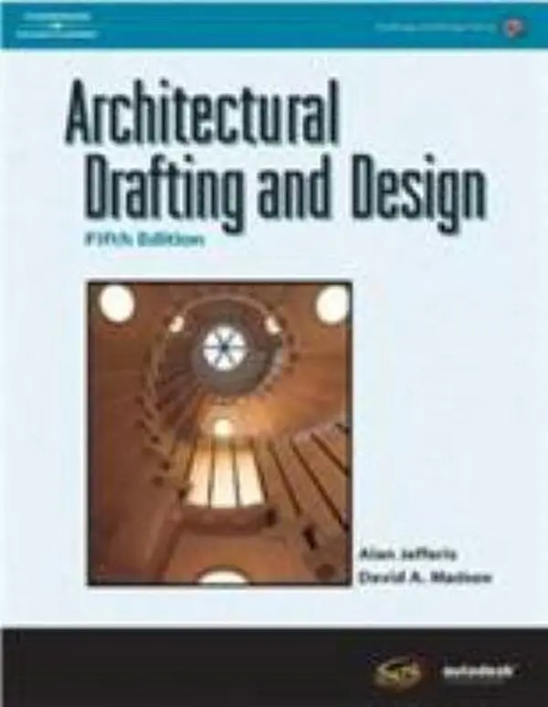 Used Architectural Drafting and Design Hardcover Book - Alan Jefferis, English, Comprehensive Tutorial for Architectural CAD Operators, Good for Humanities & Social Sciences History & Culture Enthusiasts
