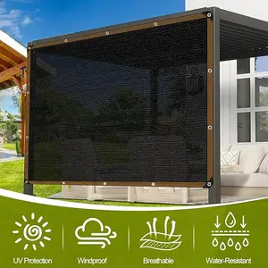 [2026 Upgraded]90% Shade Cloth, Sunblock Mesh Tarp with Grommets for Patio Greenhouse Kennel Plants Pergola